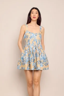 Ria Dress in Farfella Ginger Root