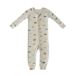 Ribbed Baby Footless Sleeper in Rush Hour Mist
