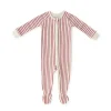 Ribbed Baby Sleeper in Stripes Away Berry