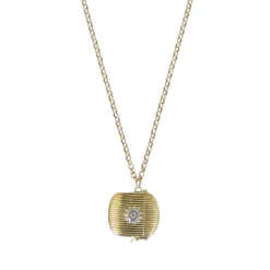 Ribbed Vesta Case Necklace