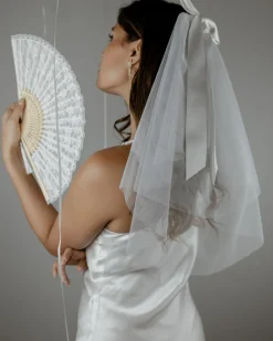 Ribbon Bow Veil