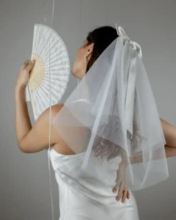 Ribbon Bow Veil