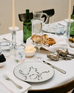 Ribbon Dessert Plates