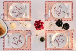 Ribbon Dessert Plates