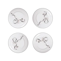 Ribbon Dessert Plates