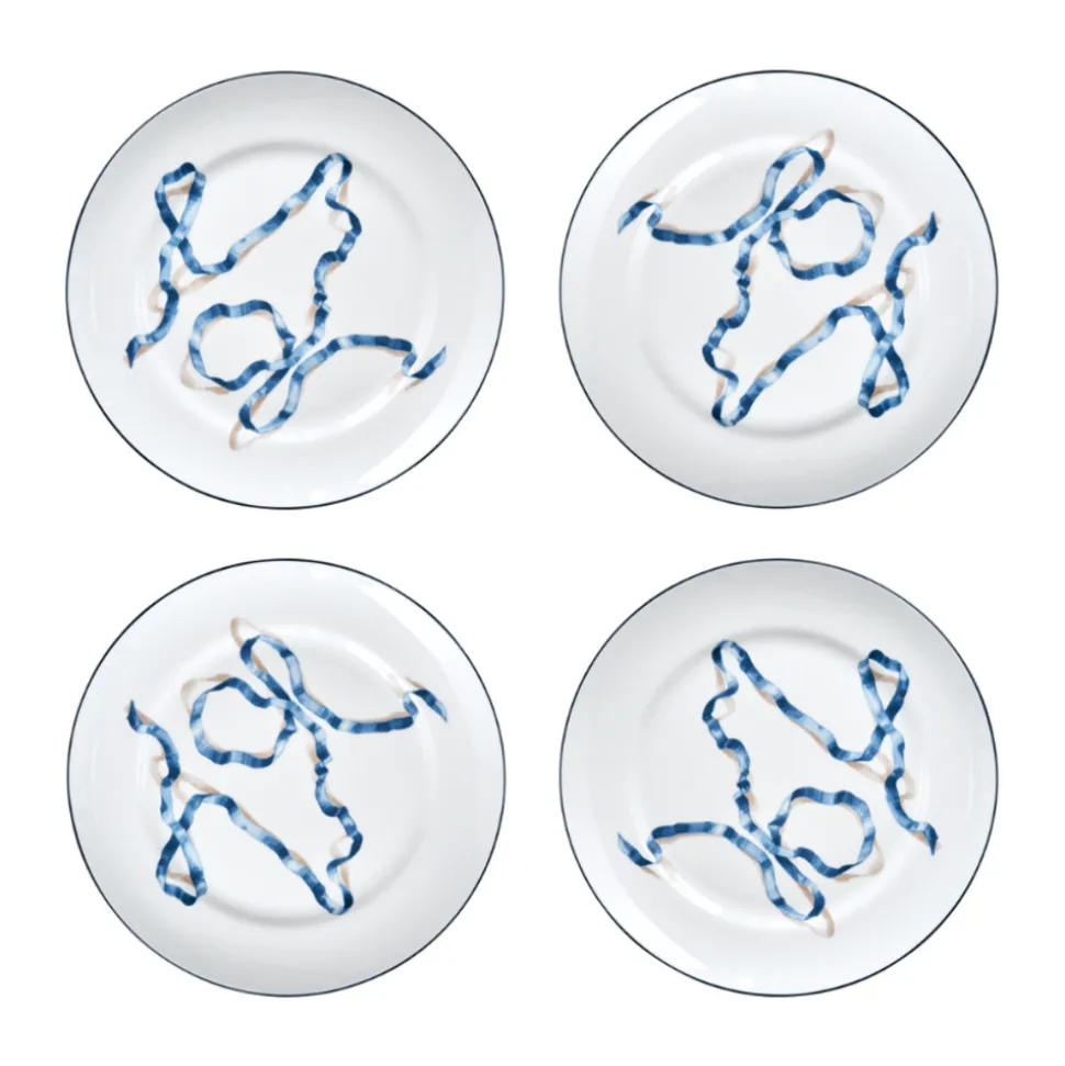 Ribbon Dessert Plates