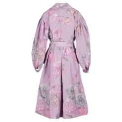 Riding Trench in Lilac Floral Taffeta