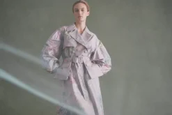 Riding Trench in Lilac Floral Taffeta