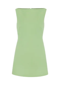 Rifer Dress in Pistachio Green Charmelaine Cady