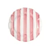 Righe Dessert Plate, Pink