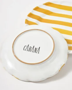 Righe Dessert Plate, Pink