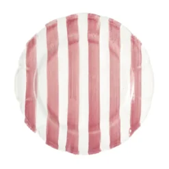 Righe Dinner Plate, Pink