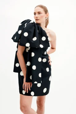 Rita Dress In Jumbo Dancing Dot