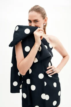 Rita Dress In Jumbo Dancing Dot