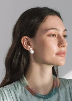 Rita Earrings in Pearl