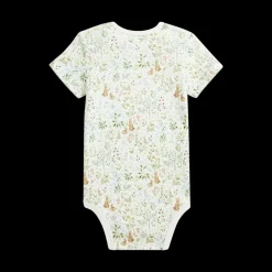 RL Baby x Riley Sheehey Cotton Bodysuit in Bunny Meadow