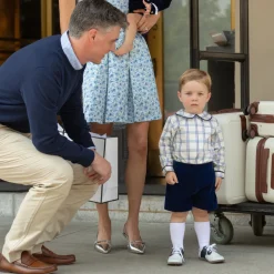 Robert Shorts in Back Bay Blue Velvet