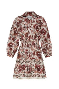 Robin Dress in Batik Vine Ivory