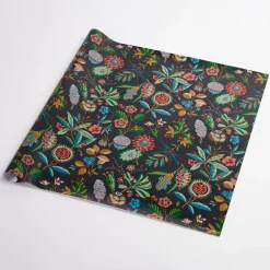 Roca Redonda Wrapping Paper In Carbon and Multi