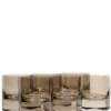 Rocks Glass, Set of 6 in Gray Smoke
