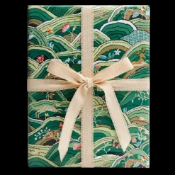 Rolling Hills Wrapping Paper In Green