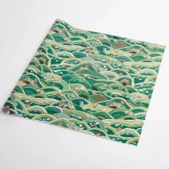 Rolling Hills Wrapping Paper In Green