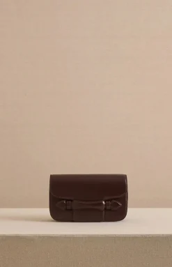 Romy Clutch in Box Calf Palmellato Chocolate