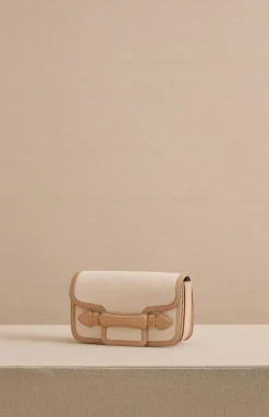 Romy Clutch in Canvas Natural & Supple Soft Natural