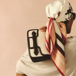 Romy Clutch in Canvas Natural & Soft Chocolate