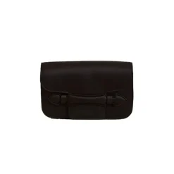 Romy Clutch in Satin Black