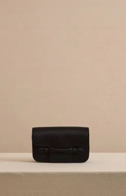 Romy Clutch in Satin Black