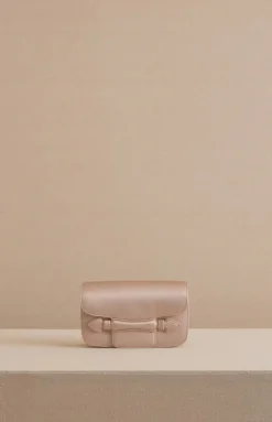 Romy Clutch in Satin Blush