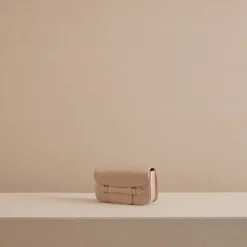 Romy Clutch in Satin Blush