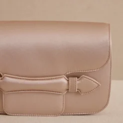Romy Clutch in Satin Blush