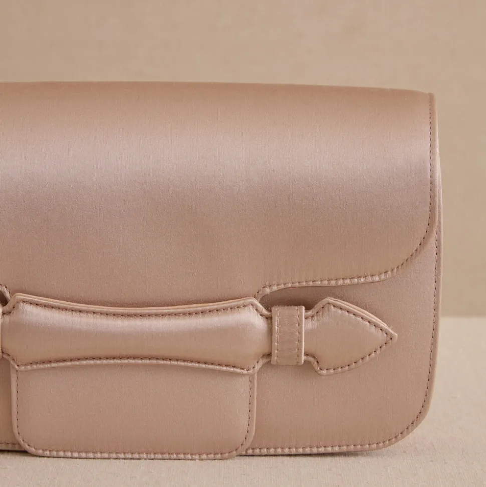 Romy Clutch in Satin Blush