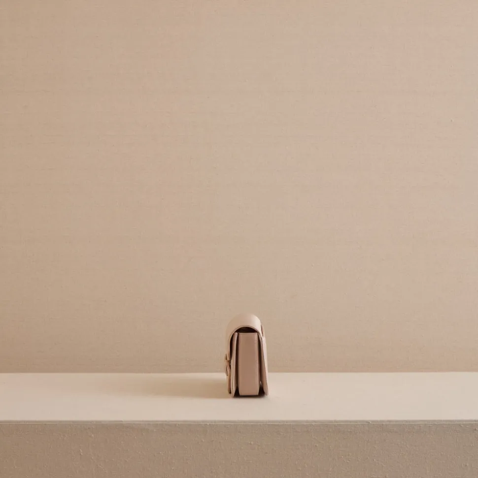 Romy Clutch in Satin Blush