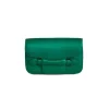Romy Clutch in Satin Emerald