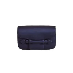 Romy Clutch in Satin Navy