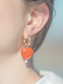 Romy Earrings in Red