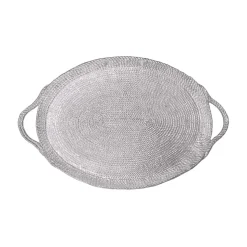 Rope Handled Large Oval Tray
