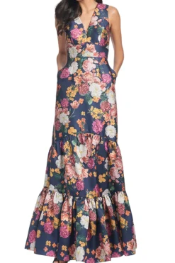 Rori Gown in Midnights Magic Blooms