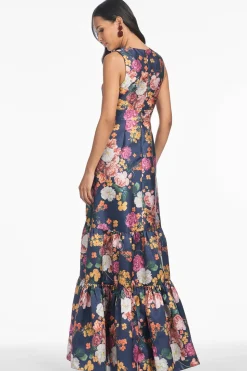 Rori Gown in Midnights Magic Blooms