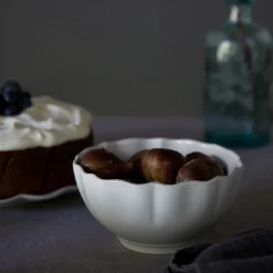 Rosa Collection Cereal Bowls in White, Set of 6