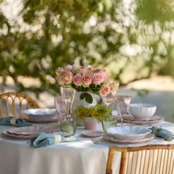 Rosa Collection Dinner Plates in Rosé, Set of 6