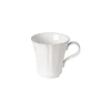 Rosa Collection Mugs in White, Set of 6