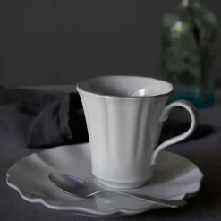 Rosa Collection Mugs in White, Set of 6