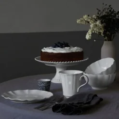 Rosa Collection Mugs in White, Set of 6