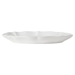 Rosa Collection Oval Platter 12" in White