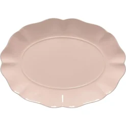 Rosa Collection Oval Platter 16" in Rosé