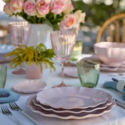 Rosa Collection Salad Plates in Rosé, Set of 6